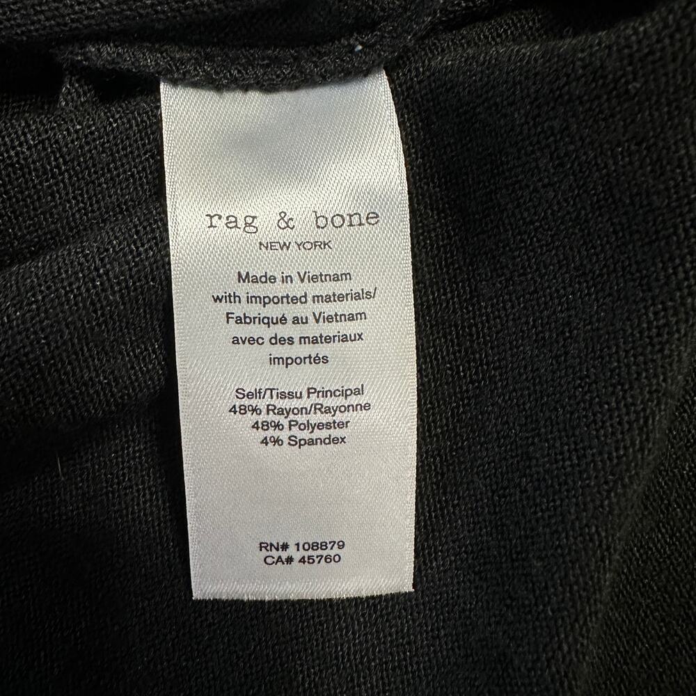 Rag & Bone the Knit Crew Maxi Dress, Black Sweater, Dark Academia,‎ Size XL - Picture 7 of 8